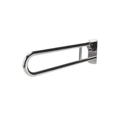 Nyma Care Hinged Lift & Lock Support Rail - 800mm - Polished Stainless Steel - 211880/SP