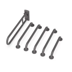Nyma Care Rail Only Doc M Pack For Toilet With Concealed Fixings - Stainless Steel - Grey - 230005/GY