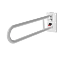 Nyma Care Removable Hinged Rail - 800mm - Stainless Steel - White - 240380/WH