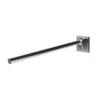 Nyma Style Contemporary Single Arm Friction Rail With Concealed Fixings - Polished Stainless Steel - 310480C/SP