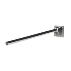 Nyma Style Contemporary Single Arm Friction Rail With Concealed Fixings - Polished Stainless Steel - 310480C/SP