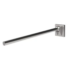 Nyma Style Contemporary Single Arm Friction Rail With Concealed Fixings - Satin Stainless Steel - 310480C/SS