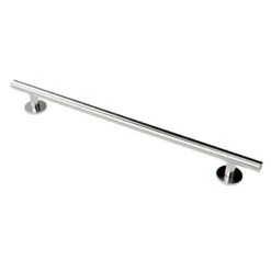 Nyma Style Luxury Straight Grab Rail With Concealed Fixings - 900mm - Satin Stainless Steel - 311490/SS