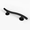 Nyma Style Luxury Curved Grab Rail With Concealed Fixings - 480mm - Stainless Steel - Matt Black - 311648/MB -Bliss Bath Shop n y nyma 311648 mb