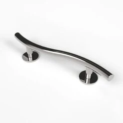 Nyma Style Luxury Curved Grab Rail With Concealed Fixings- 480mm - Polished Stainless Steel - 311648/SP