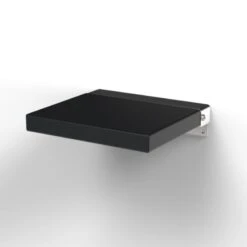 Nyma Style Contemporary Compact Square Shower Padded Seat - Black - 330002/BL