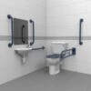 Nyma Pro Close Coupled Doc M Pack For Toilet With Exposed Fixings - Steel - Dark Blue - DM200K/DB -Bliss Bath Shop n y nyma dm200k db
