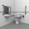 Nyma Pro Close Coupled Doc M Pack For Toilet With Exposed Fixings - Steel - Grey - DM200K/GY -Bliss Bath Shop n y nyma dm200k gy