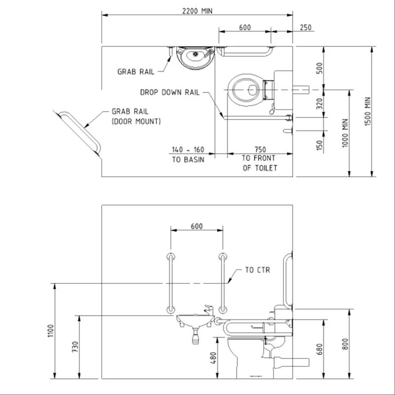 Nyma Pro Close Coupled Doc M Pack For Toilet With Exposed Fixings - Steel - White - DM200K/WH 4 Nyma Pro Close Coupled Doc M Pack For Toilet With Exposed Fixings - Steel - White - DM200K/WH - Image 2