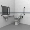 Nyma Care Close Coupled Doc M Pack For Toilet With Lockable Cistern Lid & Concealed Fixings - Steel - Dark Grey - DM200KC/LC/DG 2 Nyma Care Close Coupled Doc M Pack For Toilet With Lockable Cistern Lid & Concealed Fixings - Steel - Dark Grey - DM200KC/LC/DG -Bliss Bath Shop n y nyma dm200kc lc dg