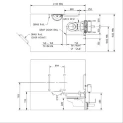 Nyma Care Wall Hung Doc M Pack For Toilet With Concealed Fixings - Satin Stainless Steel - DM830KCS/SS -Bliss Bath Shop n y nyma dm830kcs ss 1