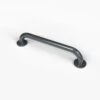 Nyma Pro Round Flange Grab Rail With Concealed Fixings - 455mm - Steel - Dark Grey - G1835C/DG -Bliss Bath Shop n y nyma g1835c dg