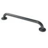 Nyma Pro Round Flange Grab Rail With Exposed Fixings - 610mm - Steel - Dark Grey - GR-24/35/DG -Bliss Bath Shop n y nyma gr 24 35 dg