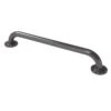 Nyma Pro Round Flange Grab Rail With Exposed Fixings - 610mm - Steel - Grey - GR-24/35/GY -Bliss Bath Shop n y nyma gr 24 35 gy