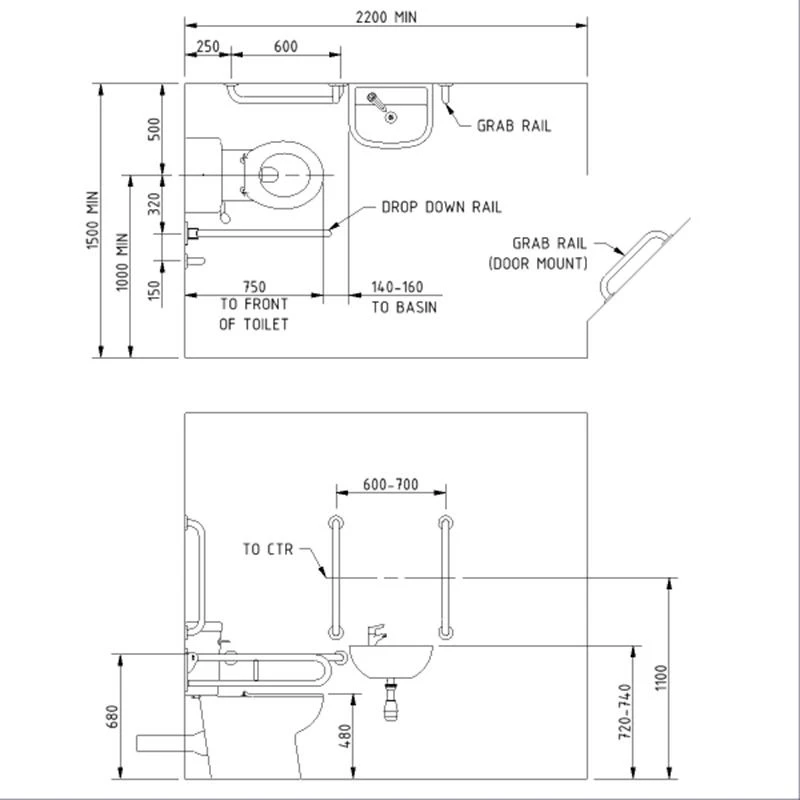 Nyma Care Premium Rimless Left Handed Close Coupled Doc M Pack For Toilet - Satin Stainless Steel - NY02-DM-13101-SS 4 Nyma Care Premium Rimless Left Handed Close Coupled Doc M Pack For Toilet - Satin Stainless Steel - NY02-DM-13101-SS - Image 2