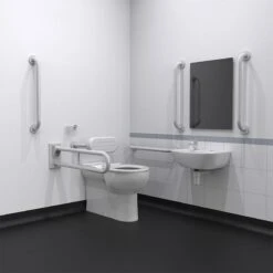 Nyma Care Premium Rimless Left Handed Back To Wall Doc M Pack For Toilet - White - NY02-DM-33001-WH