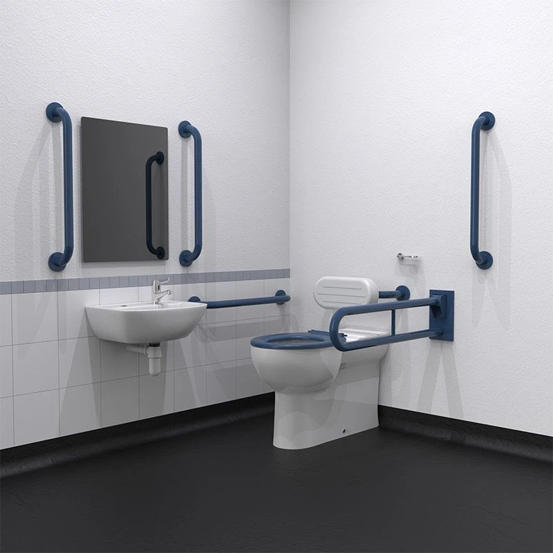 Nyma Care Premium Rimless Right Handed Back To Wall Doc M Pack For Toilet - Stainless Steel - Dark Blue - NY02-DM-33002-DB 3 Nyma Care Premium Rimless Right Handed Back To Wall Doc M Pack For Toilet - Stainless Steel - Dark Blue - NY02-DM-33002-DB