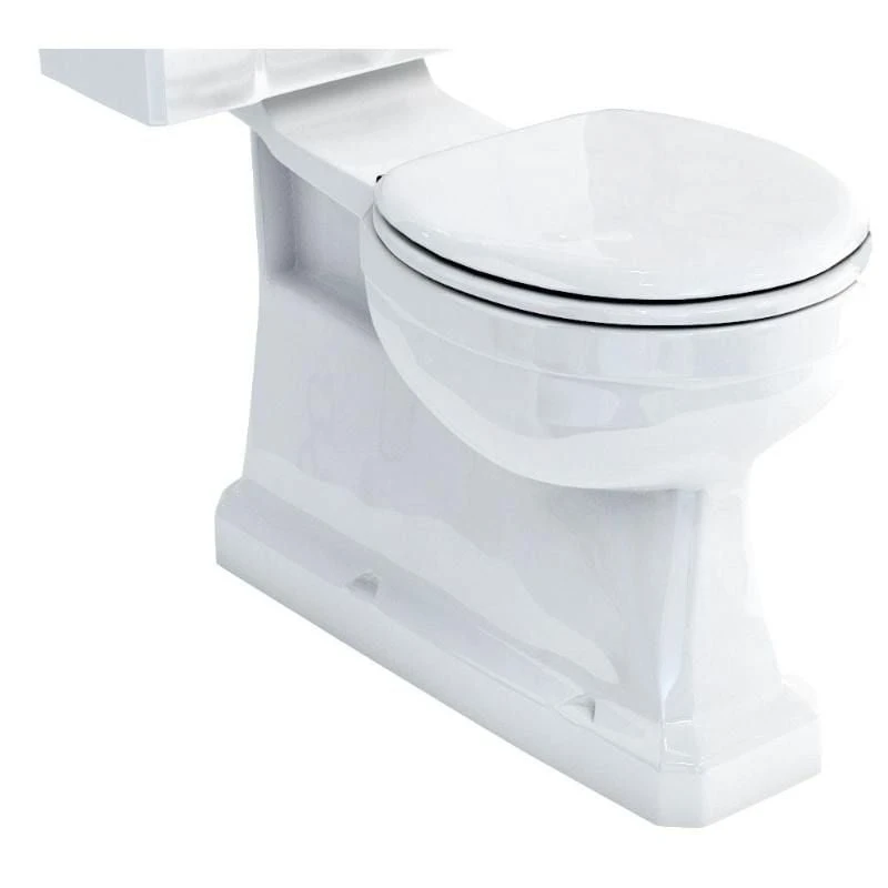 Burlington Close Coupled WC Pan With S Trap Vertical Outlet - White - P18 3 Burlington Close Coupled WC Pan With S Trap Vertical Outlet - White - P18
