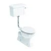 Burlington Low Level & High Level WC Pan With Vertical Outlet - S Trap - P19 -Bliss Bath Shop p19
