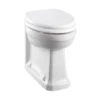 Burlington Rimless Back To Wall WC Pan - White - P21 1 Burlington Rimless Back To Wall WC Pan - White - P21 -Bliss Bath Shop p21