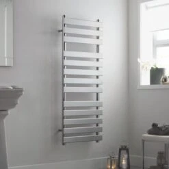 Towelrads Perlo Straight Heated Towel Rail 1500x500mm - Anthracite - 120904
