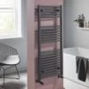 Towelrads Pisa Straight Heated Towel Rail 1600x500mm - Anthracite - 150008 -Bliss Bath Shop pisa anthracite straight 4