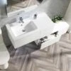 Calypso Adelfia 1000 Vanity Unit - Porcelain White - 7801.73 -Bliss Bath Shop pw2