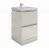 RAK Ceramics Resort Floor Standing 550mm Basin Unit - Stone - RAKRSTFSU55601
