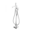 RAK Ceramics Cubis Free Standing Bath Shower Mixer Tap - Chrome - RAKCUB3013 -Bliss Bath Shop r a rakcub3013