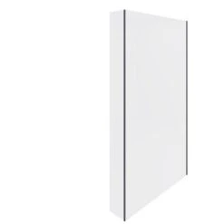 RAK Ceramics Feeling Fixed Return Glass Deflector Panel 2000mm X 250mm (Inc Fixings) - Black - RAKFRP504
