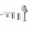 RAK Ceramics Petit Round 4 Hole Deck Mounted Bath Shower Mixer - Chrome - RAKPER3013C 1 RAK Ceramics Petit Round 4 Hole Deck Mounted Bath Shower Mixer - Chrome - RAKPER3013C -Bliss Bath Shop r a rakper3013c
