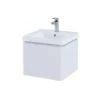 RAK Ceramics Resort Wall Hung Vanity Unit With Single Drawer - Matt White - RAKRSTWBU50600 -Bliss Bath Shop r a rakrstwbu50600