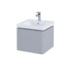 RAK Ceramics Resort Wall Hung Vanity Unit With Single Drawer - Matt Stone - RAKRSTWBU50601 1 RAK Ceramics Resort Wall Hung Vanity Unit With Single Drawer - Matt Stone - RAKRSTWBU50601 -Bliss Bath Shop r a rakrstwbu50601