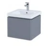 RAK Ceramics Resort Wall Hung Vanity Unit With Single Drawer - Matt Grey - RAKRSTWBU50603