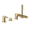 RAK Ceramics Sorrento 4 Hole Deck Mounted Bath/Shower Mixer - Brushed Gold - RAKSOR3013G 1 RAK Ceramics Sorrento 4 Hole Deck Mounted Bath/Shower Mixer - Brushed Gold - RAKSOR3013G -Bliss Bath Shop r a raksor3013g