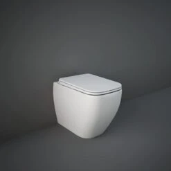 RAK Ceramics Feeling Rimless Back To Wall Pan - Matt White - MP34500A