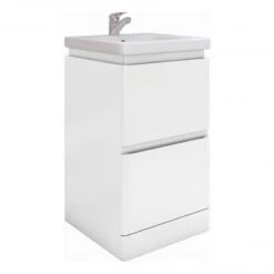 RAK Ceramics Resort Floor Standing 500mm Basin Unit - White - RAKRSTFSU50600
