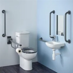 Armitage Shanks Grey Contour 21+ Doc M Close Coupled Pack - Right Hand - S0684LJ