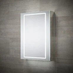 Sensio Sonnet Single Door Diffused LED Cabinet Mirror 700x500x132mm - SE30194C0