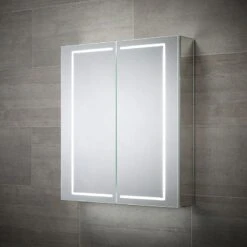 Sensio Sonnet Double Door Diffused LED Cabinet Mirror 700x600x132mm - SE30394C0