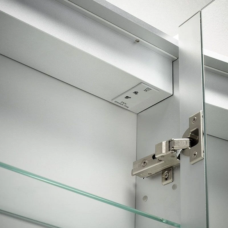 Sensio Ainsley Double Door Diffused LED Cabinet Mirror With Bluetooth 700x664x130mm - SE30794C0 7 Sensio Ainsley Double Door Diffused LED Cabinet Mirror With Bluetooth 700x664x130mm - SE30794C0 - Image 5