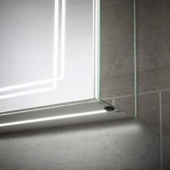 Sensio Harlow Single Door Diffused LED Cabinet Mirror 700x500x132mm - SE31194C0 -Bliss Bath Shop s e sensio se31194c0 3