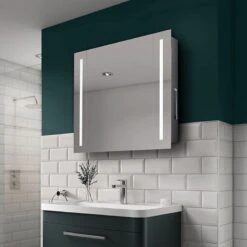 Sensio Finlay Single Door LED Cabinet Mirror 600x650x105mm - SE34295C0 8 Sensio Finlay Single Door LED Cabinet Mirror 600x650x105mm - SE34295C0 -Bliss Bath Shop s e sensio se34295c0 2