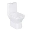 Britton Shoreditch Square Rimless Close Coupled WC Pan And Soft Close Seat - White - SHR.048 -Bliss Bath Shop s h shr048