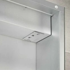 Sensio Harlow Double Door Diffused LED Cabinet Mirror 700x600x132mm - SE31394C0 -Bliss Bath Shop se31394c0 shaver socket
