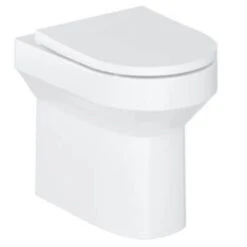 Britton Shoreditch Round Rimless Back To Wall Pan And Soft Close Seat - White - SHR.046