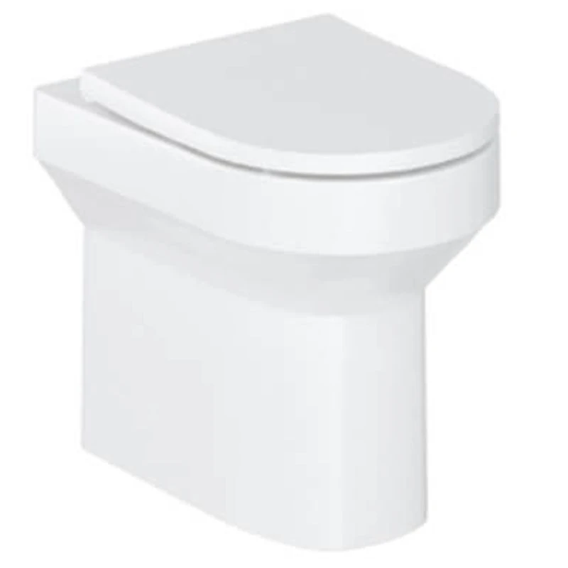 Britton Shoreditch Round Rimless Back To Wall Pan And Soft Close Seat - White - SHR.046 3 Britton Shoreditch Round Rimless Back To Wall Pan And Soft Close Seat - White - SHR.046