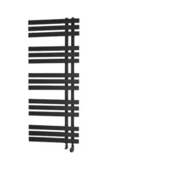 Towelrads Cobham Straight Heated Towel Rail - Black - 1200x500mm - 120888