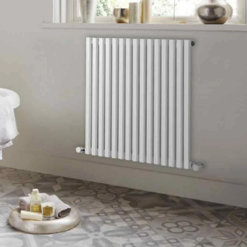Towelrads Oxfordshire Horizontal Straight Hot Water Radiator 600x990mm - White - 120935 3 Towelrads Oxfordshire Horizontal Straight Hot Water Radiator 600x990mm - White - 120935