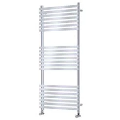 Towelrads Oxfordshire Vertical Straight Heated Towel Rail 1500x500mm - Anthracite - 120959